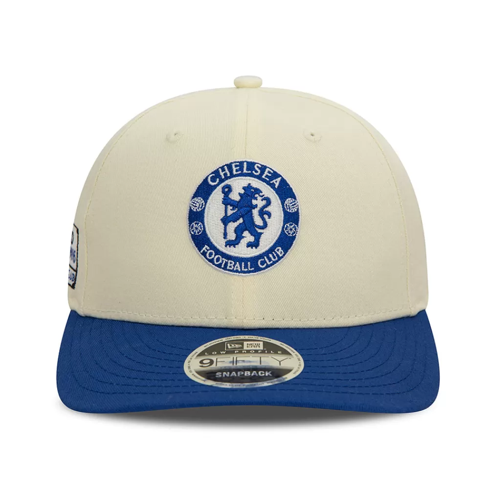 Casquettes De Baseball | Casquettes Homme^New Era Casquette Snapback 9FIFTY Lion Crest Low Profile Chelsea FC blanc cassé-bleu