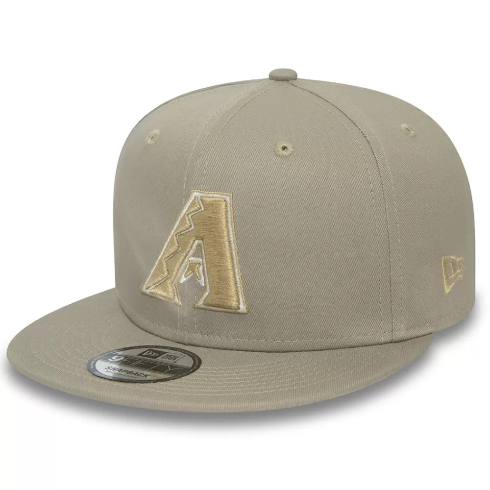 Casquettes Homme^New Era Casquette Snapback 9FIFTY MLB Patch Arizona Diamondbacks marron cendré-pierre