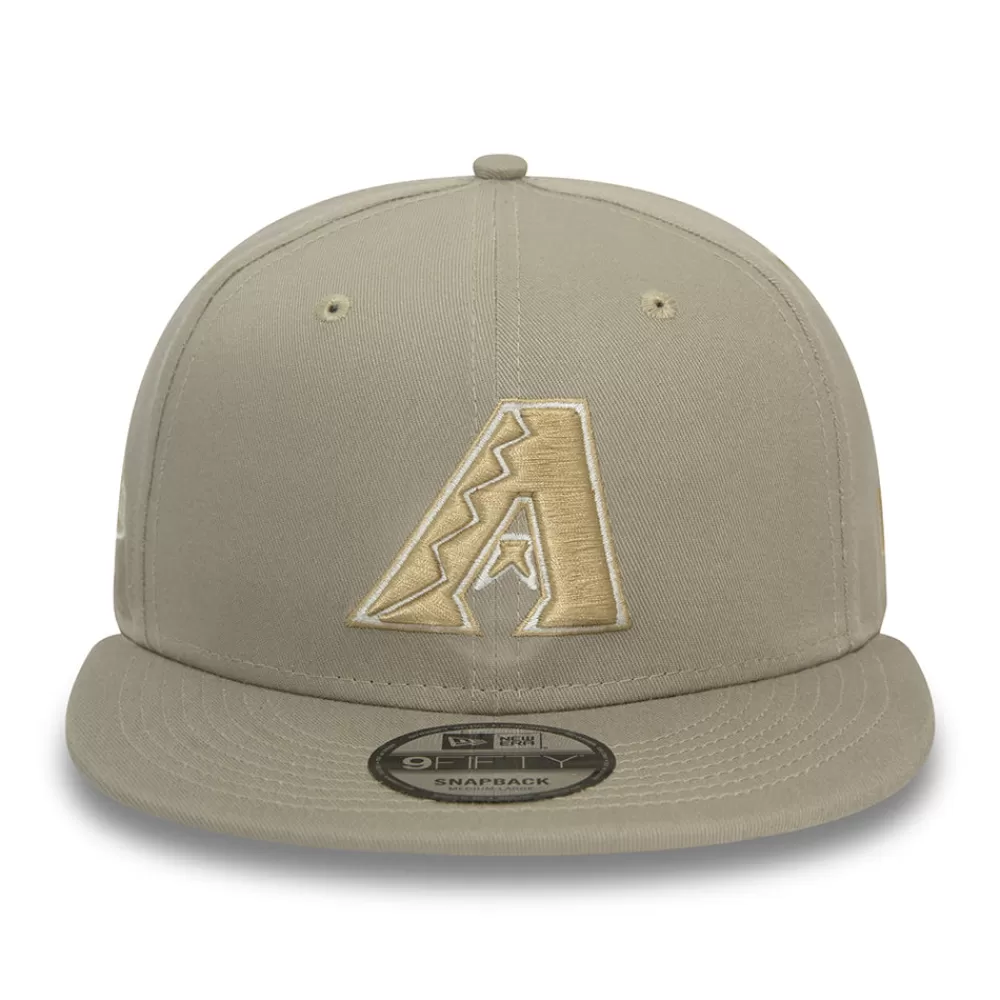 Casquettes Homme^New Era Casquette Snapback 9FIFTY MLB Patch Arizona Diamondbacks marron cendré-pierre