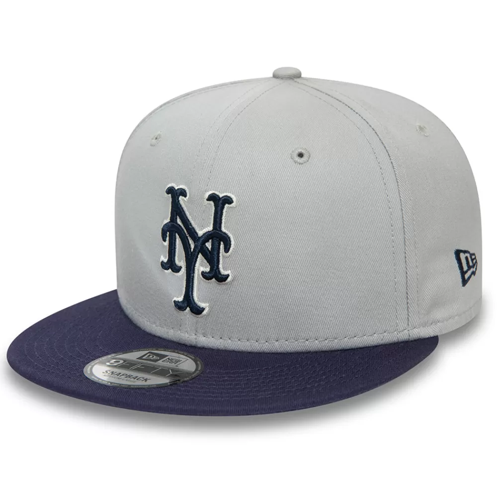 Casquettes De Baseball | Casquettes Homme^New Era Casquette Snapback 9FIFTY MLB Patch New York Mets gris-bleu marine