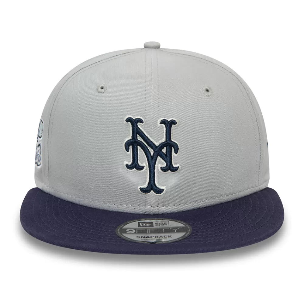 Casquettes De Baseball | Casquettes Homme^New Era Casquette Snapback 9FIFTY MLB Patch New York Mets gris-bleu marine