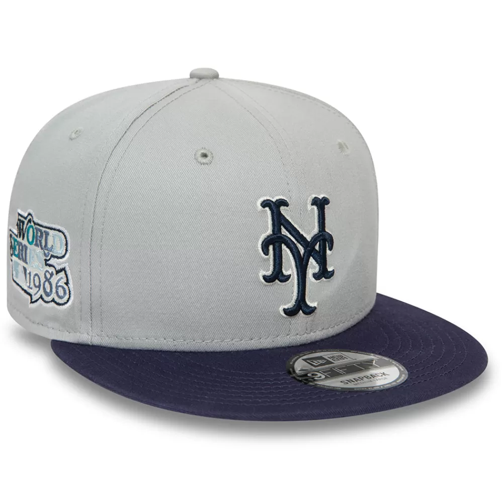 Casquettes De Baseball | Casquettes Homme^New Era Casquette Snapback 9FIFTY MLB Patch New York Mets gris-bleu marine