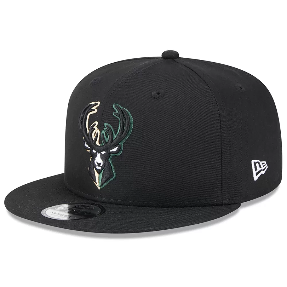 Casquettes De Baseball | Casquettes Homme^New Era Casquette Snapback 9FIFTY NBA Split Logo Milwaukee Bucks noir