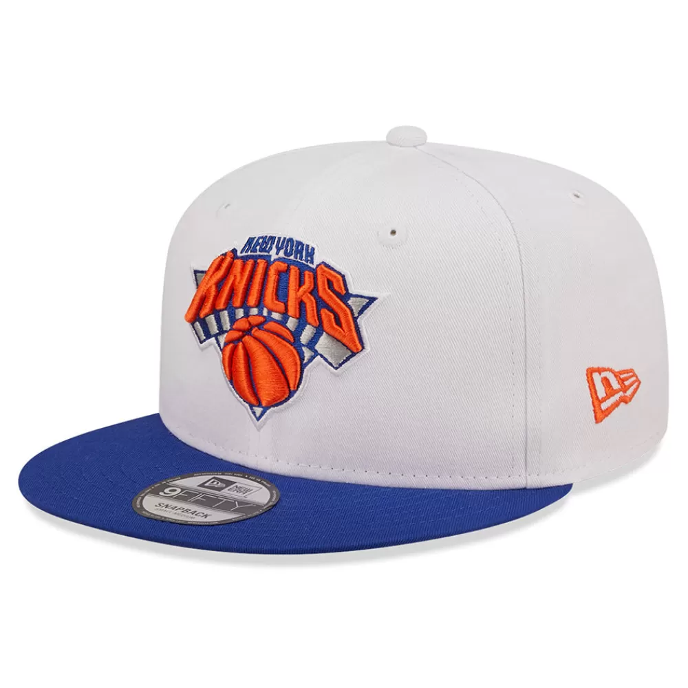 Casquettes De Baseball | Casquettes Homme^New Era Casquette Snapback 9FIFTY NBA White Crown Team New York Knicks blanc-bleu