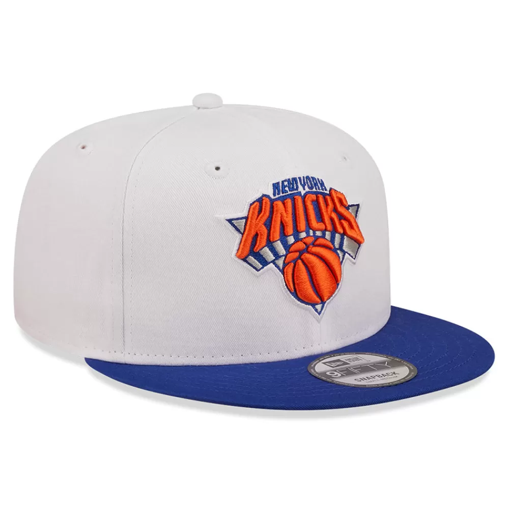 Casquettes De Baseball | Casquettes Homme^New Era Casquette Snapback 9FIFTY NBA White Crown Team New York Knicks blanc-bleu