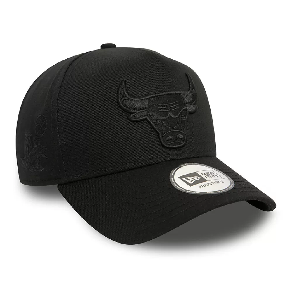 Casquettes De Baseball | Casquettes Homme^New Era Casquette Snapback NBA Monochrome A-Frame Chicago Bulls noir sur noir
