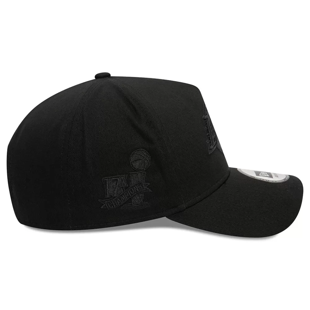 Casquettes De Baseball | Casquettes Homme^New Era Casquette Snapback NBA Monochrome A-Frame L.A. Lakers noir sur noir
