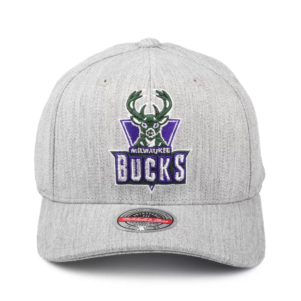 Casquettes De Baseball | Casquettes Homme^Mitchell & Ness Casquette Snapback NBA Team Heather Redline Milwaukee Bucks gris chiné MITCHELL & NESS