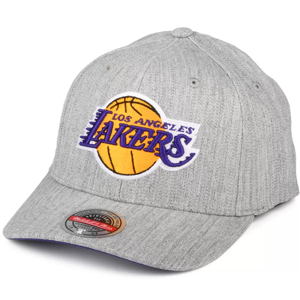 Casquettes De Baseball | Casquettes Homme^Mitchell & Ness Casquette Snapback NBA Team Heather Stretch L.A. Lakers gris chiné MITCHELL & NESS