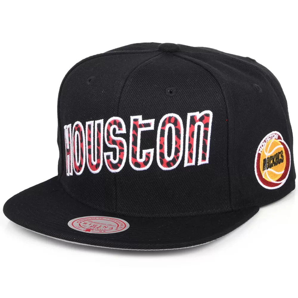Casquettes De Baseball | Casquettes Homme^Mitchell & Ness Casquette Snapback NBA Wildback Houston Rockets noir MITCHELL & NESS