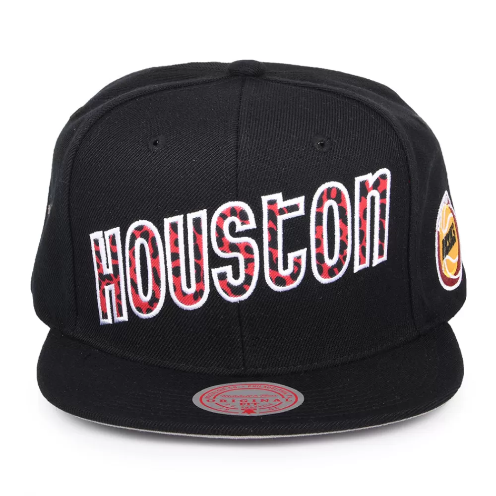 Casquettes De Baseball | Casquettes Homme^Mitchell & Ness Casquette Snapback NBA Wildback Houston Rockets noir MITCHELL & NESS
