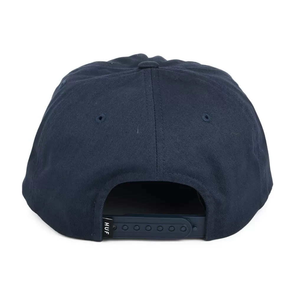 Casquettes De Baseball | Casquettes Homme^HUF Casquette Snapback Non Structurée Triple Triangle bleu marine sur bleu marine