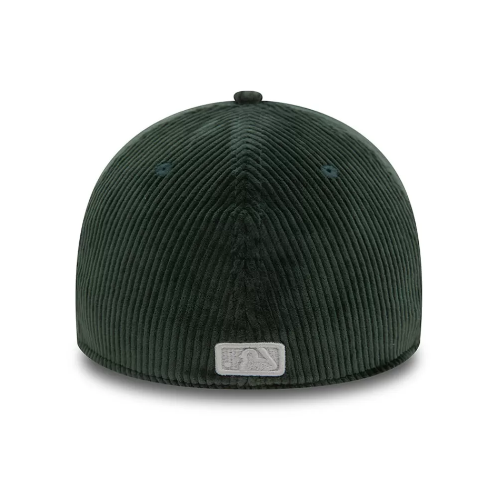 Casquettes De Baseball | Casquettes Homme^New Era Casquette 39THIRTY MLB Cord New York Yankees vert foncé-blanc