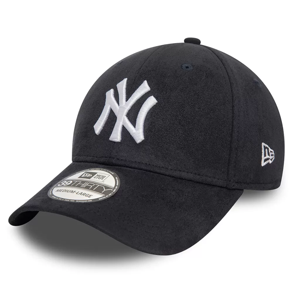 Casquettes De Baseball | Casquettes Homme^New Era Casquette 39THIRTY MLB Faux Suede New York Yankees bleu marine-blanc