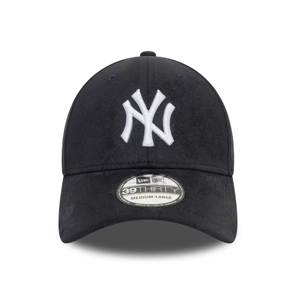 Casquettes De Baseball | Casquettes Homme^New Era Casquette 39THIRTY MLB Faux Suede New York Yankees bleu marine-blanc