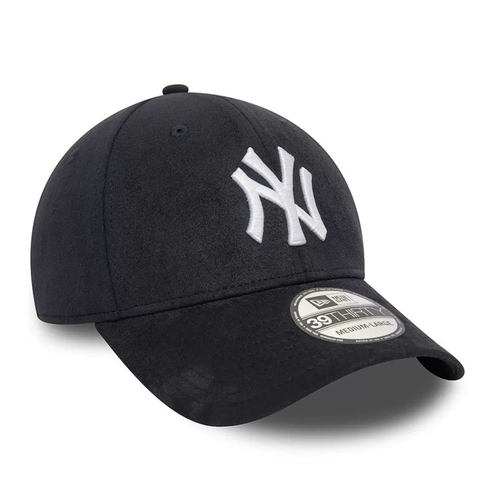 Casquettes De Baseball | Casquettes Homme^New Era Casquette 39THIRTY MLB Faux Suede New York Yankees bleu marine-blanc