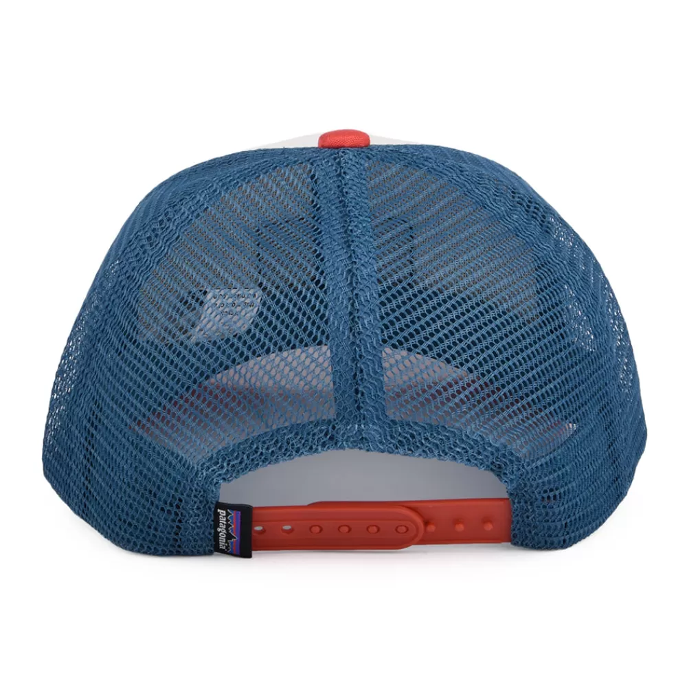 Casquettes Trucker^Patagonia Casquette Trucker Enfant en Coton Bio Patalokahi Label blanc-rouge-bleu