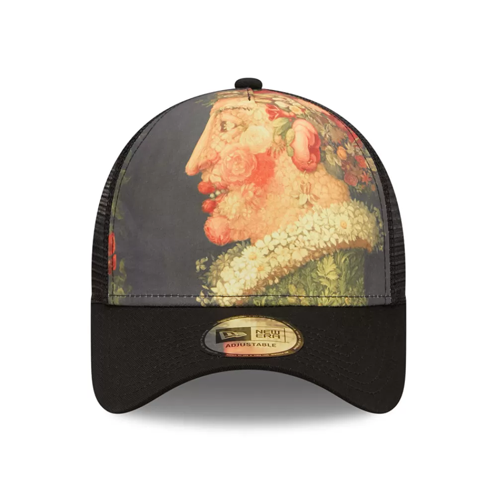 Casquettes Trucker | Casquettes De Baseball^New Era Casquette Trucker 9FORTY Le Louvre AOP A-Frame Les Saisons noir