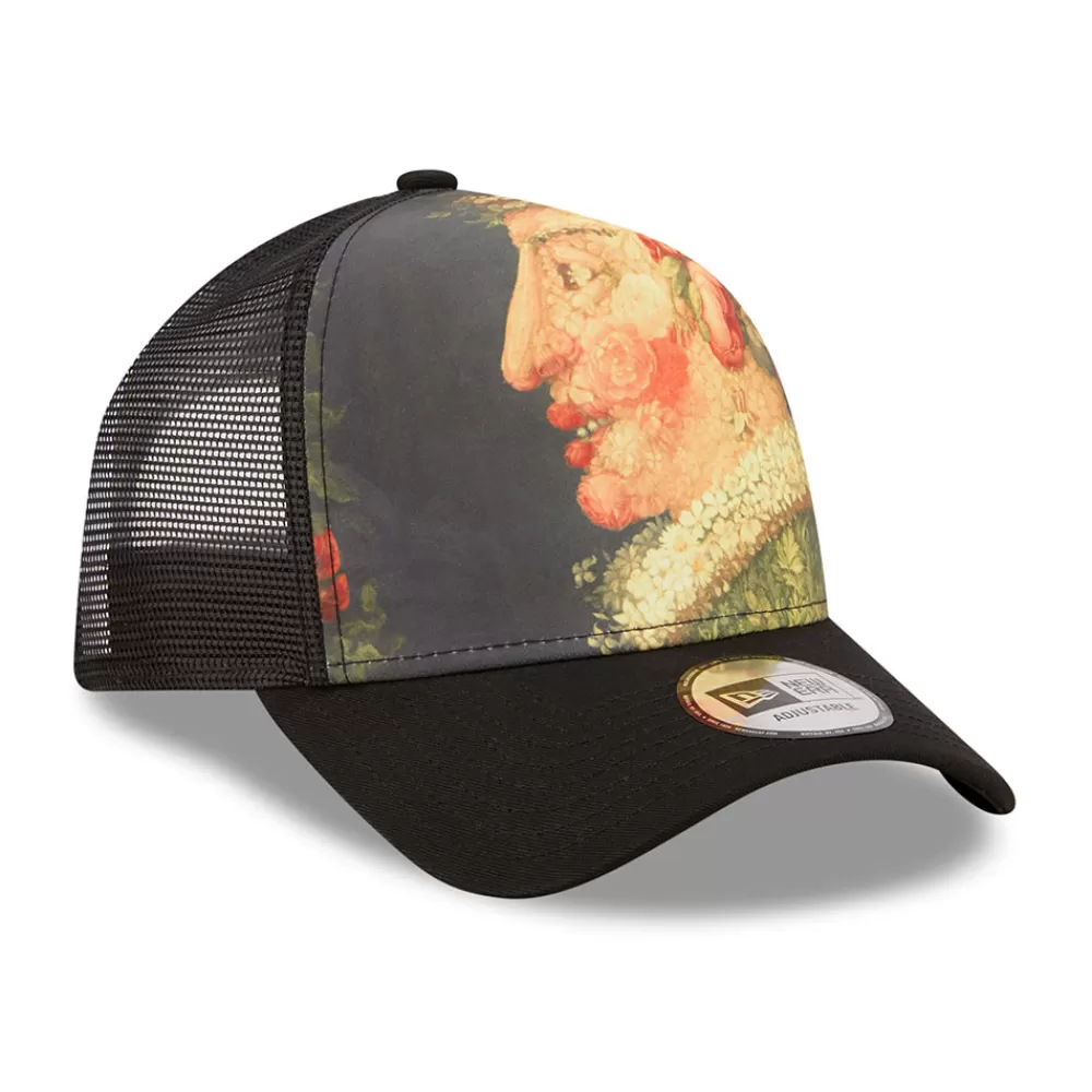 Casquettes Trucker | Casquettes De Baseball^New Era Casquette Trucker 9FORTY Le Louvre AOP A-Frame Les Saisons noir