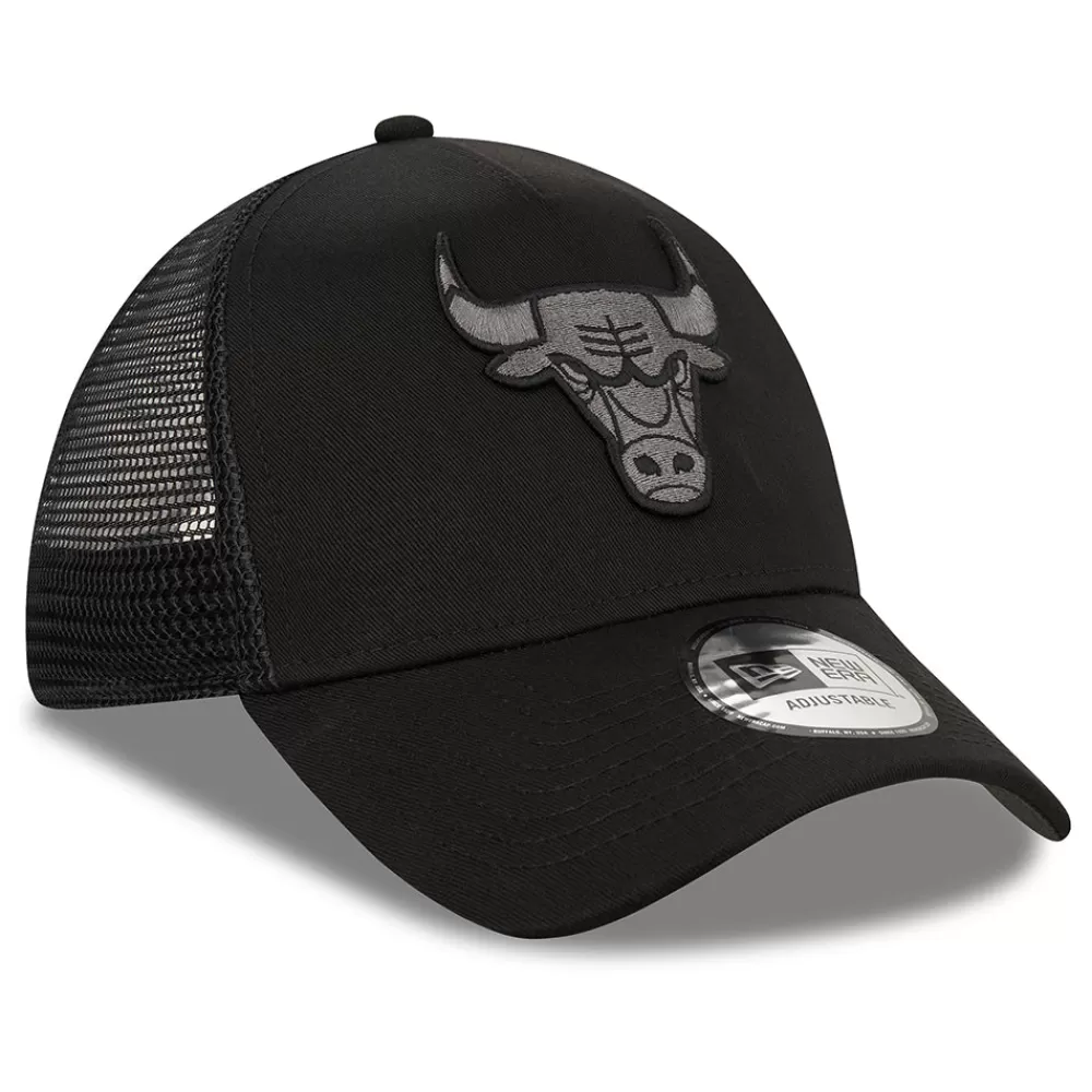 Casquettes Trucker | Casquettes De Baseball^New Era Casquette Trucker 9FORTY NBA Black on Black A-Frame Chicago Bulls noir