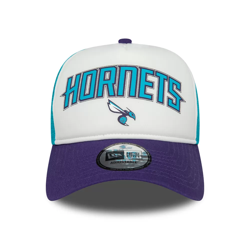 Casquettes Trucker | Casquettes Homme^New Era Casquette Trucker NBA Retro A-Frame Charlotte Hornets blanc-violet-bleu sarcelle