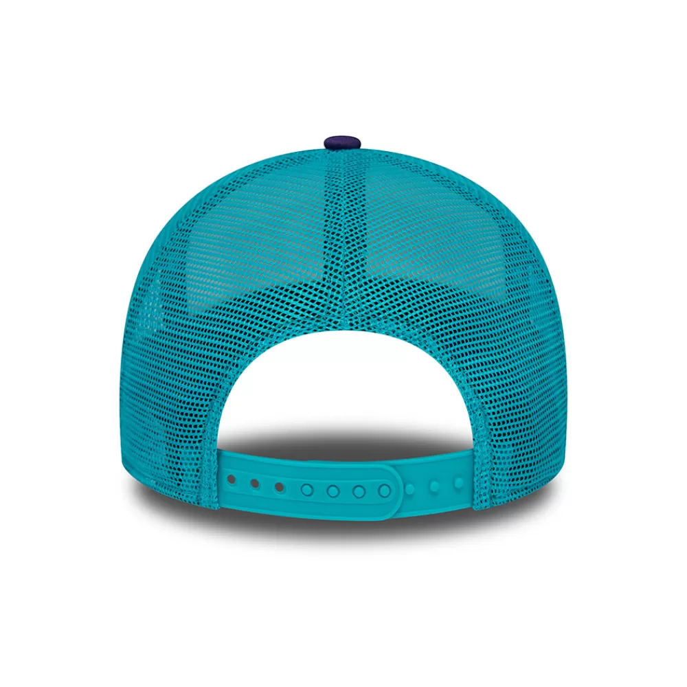 Casquettes Trucker | Casquettes Homme^New Era Casquette Trucker NBA Retro A-Frame Charlotte Hornets blanc-violet-bleu sarcelle