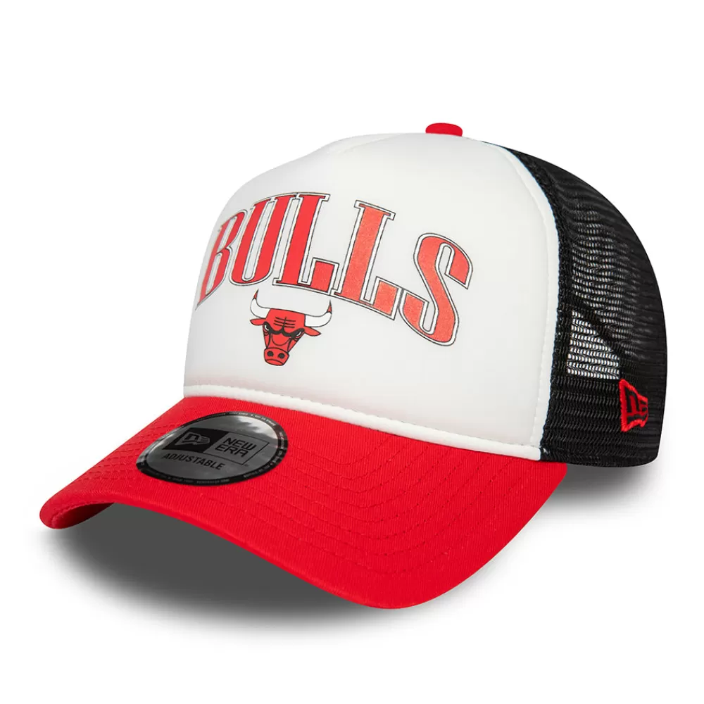 Casquettes Trucker | Casquettes Homme^New Era Casquette Trucker NBA Retro A-Frame Chicago Bulls blanc-rouge-noir