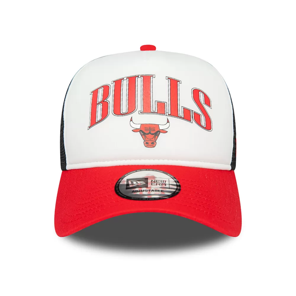 Casquettes Trucker | Casquettes Homme^New Era Casquette Trucker NBA Retro A-Frame Chicago Bulls blanc-rouge-noir