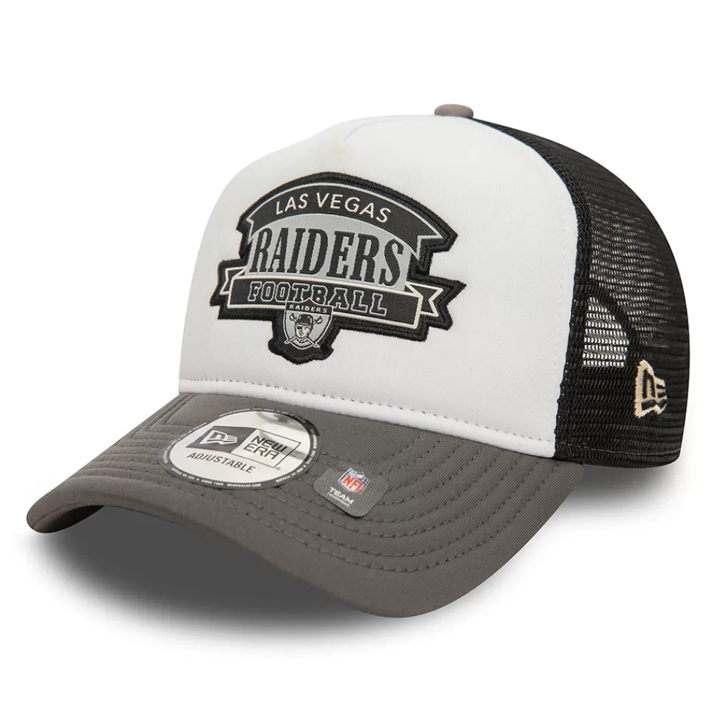 Casquettes Trucker | Casquettes De Baseball^New Era Casquette Trucker NFL Retro Graphic A-Frame Las Vegas Raiders blanc-graphite-noir