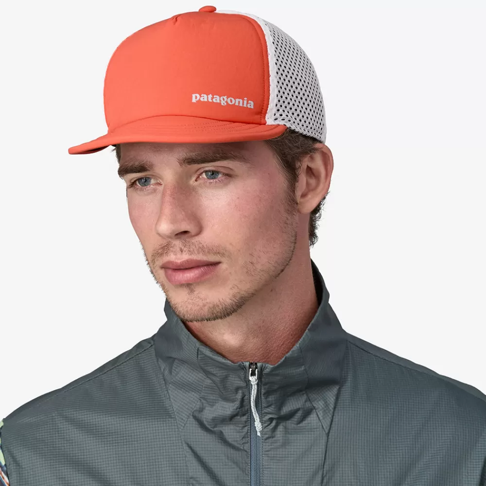 Casquettes Trucker | Casquettes Homme^Patagonia Casquette Trucker Recyclée Duckbill Shorty rouge piment-blanc