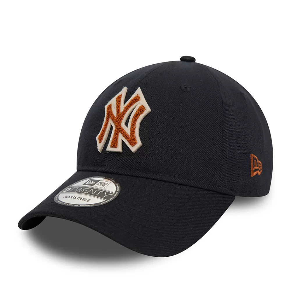 Casquettes Homme^New Era Casquette 9TWENTY MLB Boucle New York Yankees bleu marine-marron