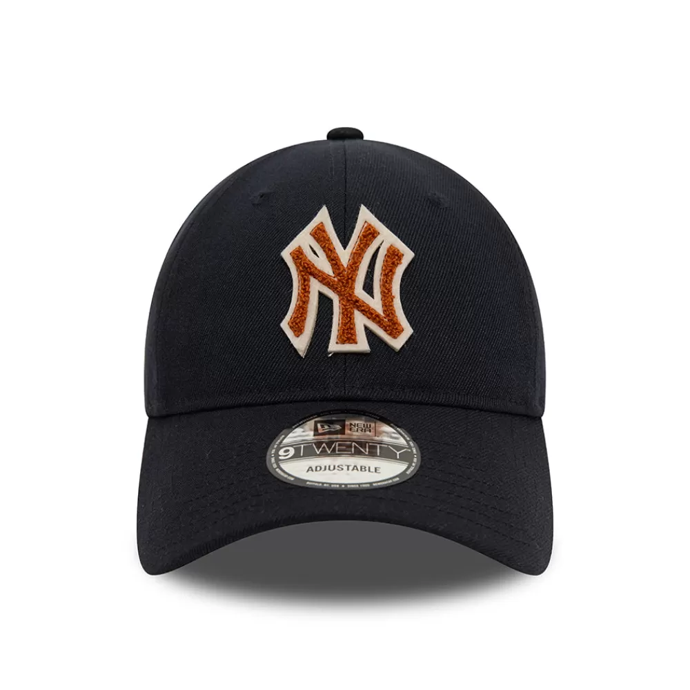Casquettes Homme^New Era Casquette 9TWENTY MLB Boucle New York Yankees bleu marine-marron
