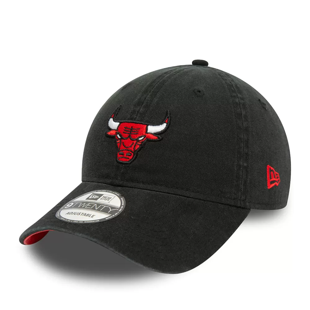 Casquettes Homme^New Era Casquette 9TWENTY NBA Contrast Underbrim Chicago Bulls noir délavé-rouge