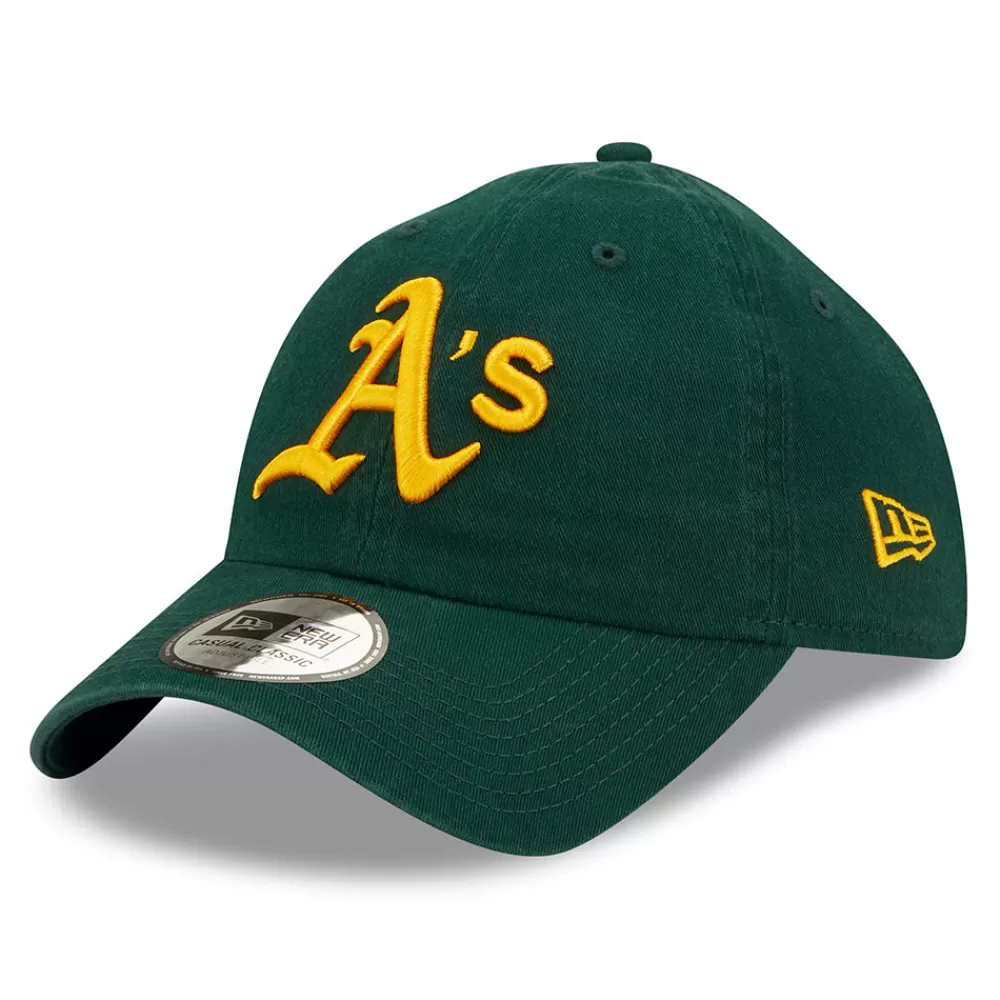 Casquettes De Baseball | Casquettes Homme^New Era Casquette 9TWENTY Oakland Athletics MLB League Essential vert foncé-jaune
