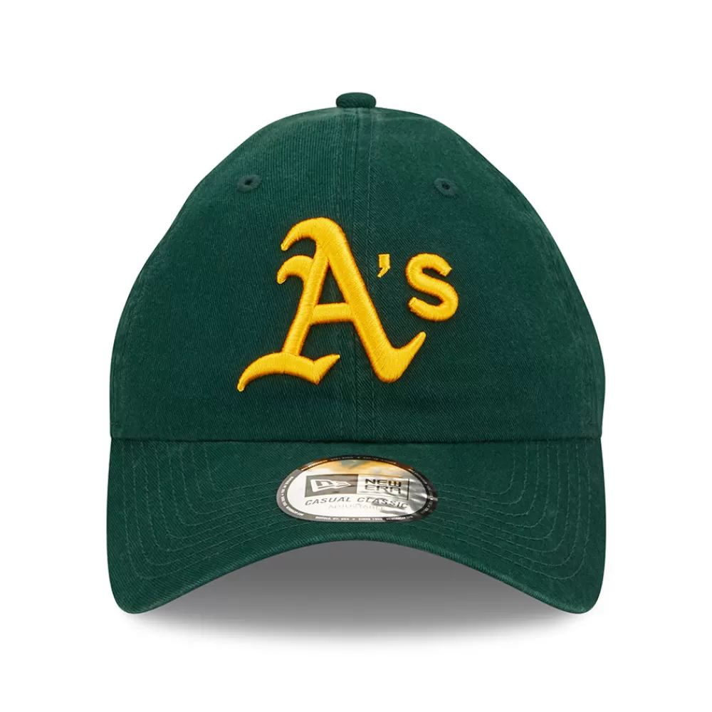 Casquettes De Baseball | Casquettes Homme^New Era Casquette 9TWENTY Oakland Athletics MLB League Essential vert foncé-jaune