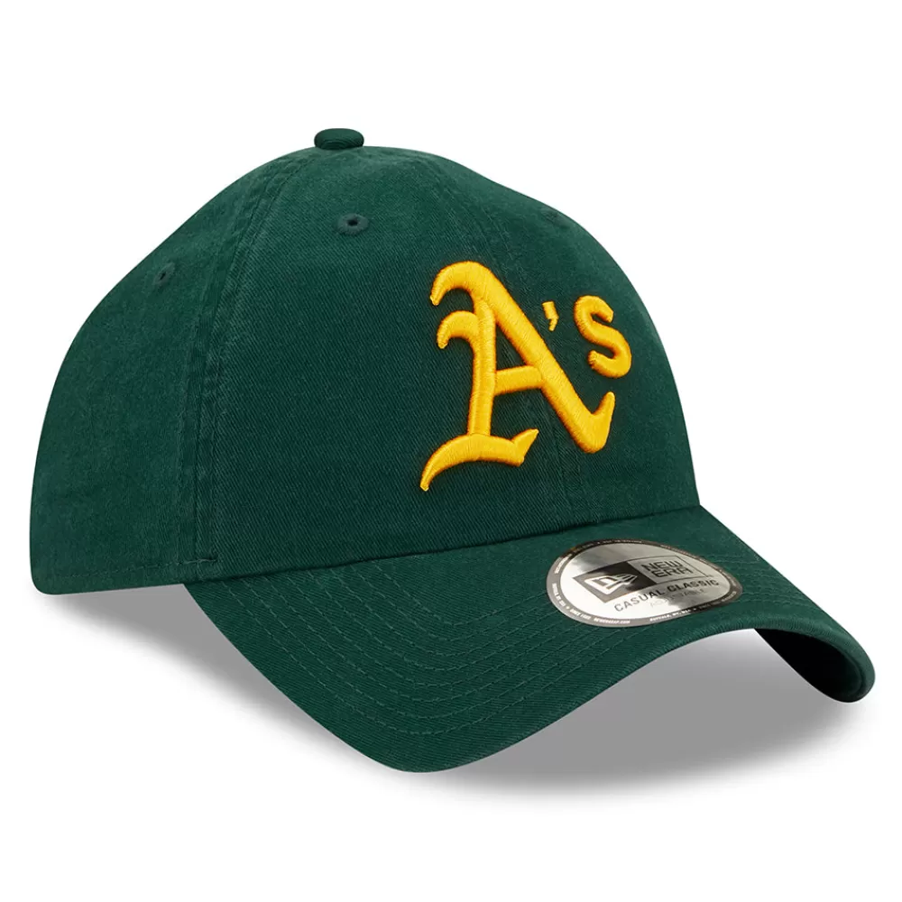 Casquettes De Baseball | Casquettes Homme^New Era Casquette 9TWENTY Oakland Athletics MLB League Essential vert foncé-jaune