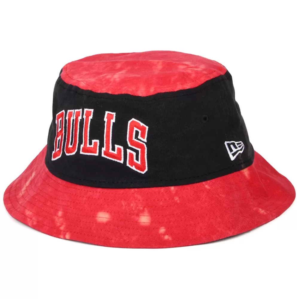Chapeaux Bob | Bobs^New Era Chapeau Bob NBA Washed Pack Chicago Bulls rouge-noir