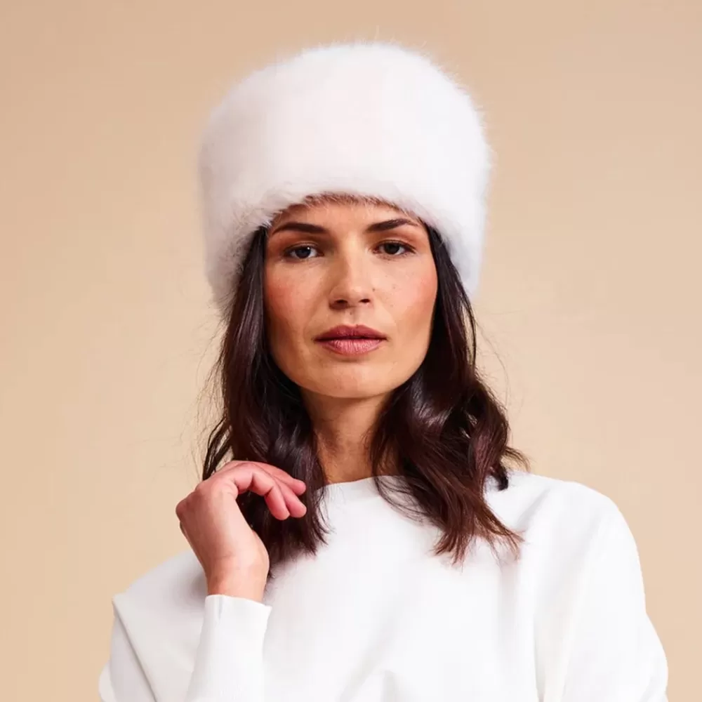 Fausse Fourrure | Chapeaux Hiver^Helen Moore Chapeau Calot Femme Hiver en Fausse Fourrure ivoire