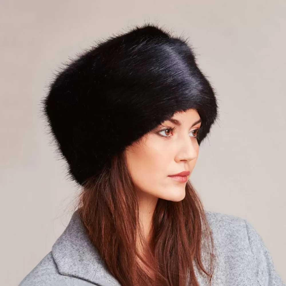Fausse Fourrure | Chapeaux Hiver^Helen Moore Chapeau Calot Femme Hiver en Fausse Fourrure noir