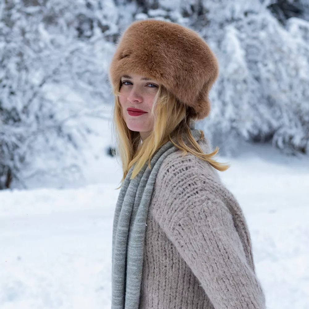Fausse Fourrure | Chapeaux Hiver^Barts Chapeau Calot Hiver en Fausse Fourrure Josh marron clair