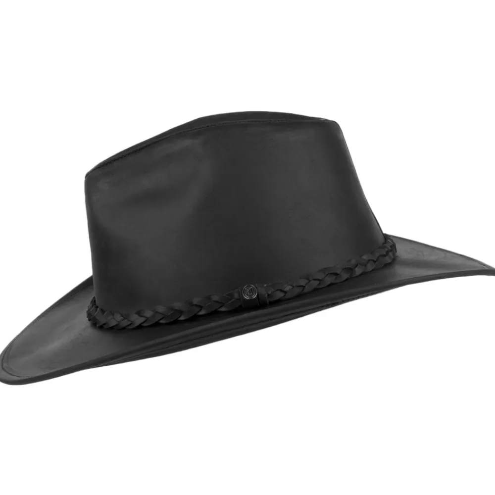 Chapeaux De Cowboy | Chapeaux De Cowboy^Jaxon & James Chapeau de Cowboy en Cuir de Buffle noir JAXON & JAMES