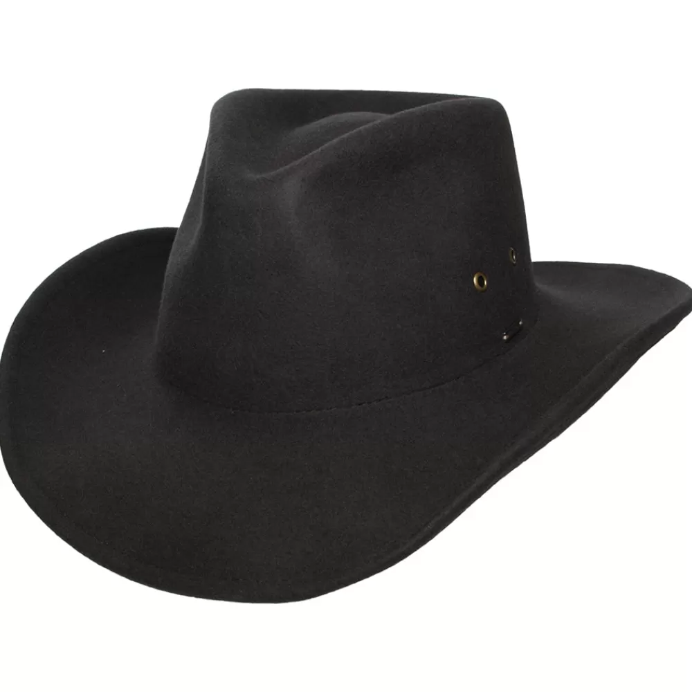 Chapeaux De Cowboy | Chapeaux De Cowboy^Brixton Chapeau de Cowboy en Laine Feutrée Weather Guard Scottsdale chocolat