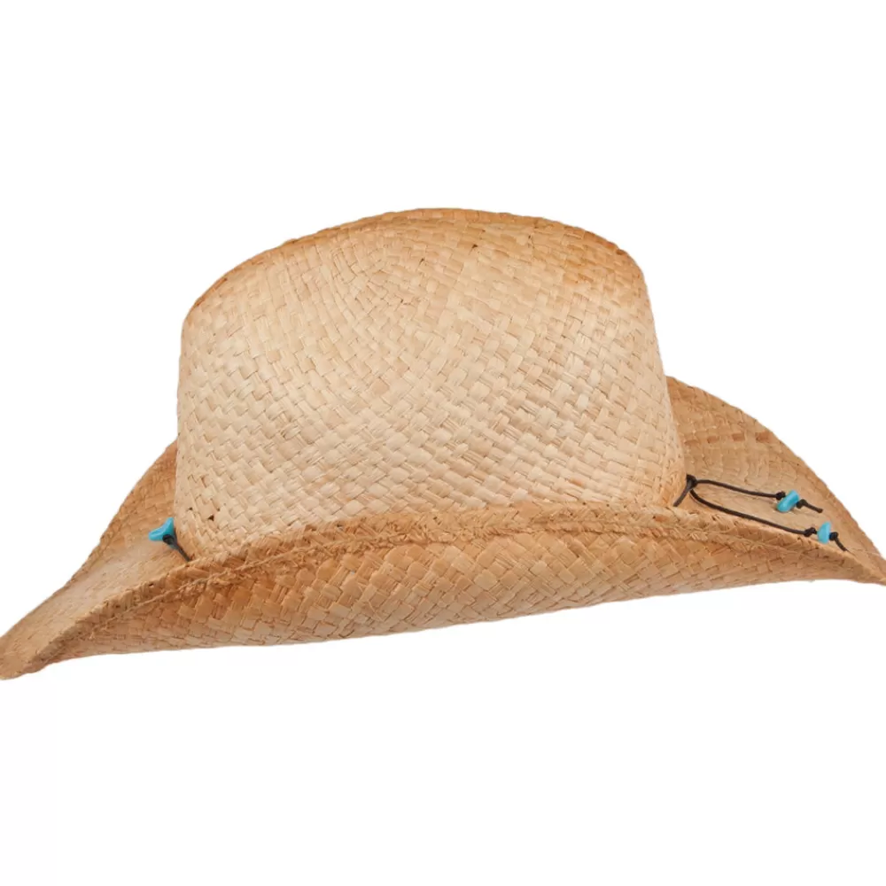 Chapeaux Été | Chapeaux De Paille^sur la tête Chapeau de Cowboy en Paille Calamity Cattleman naturel SUR LA TÊTE