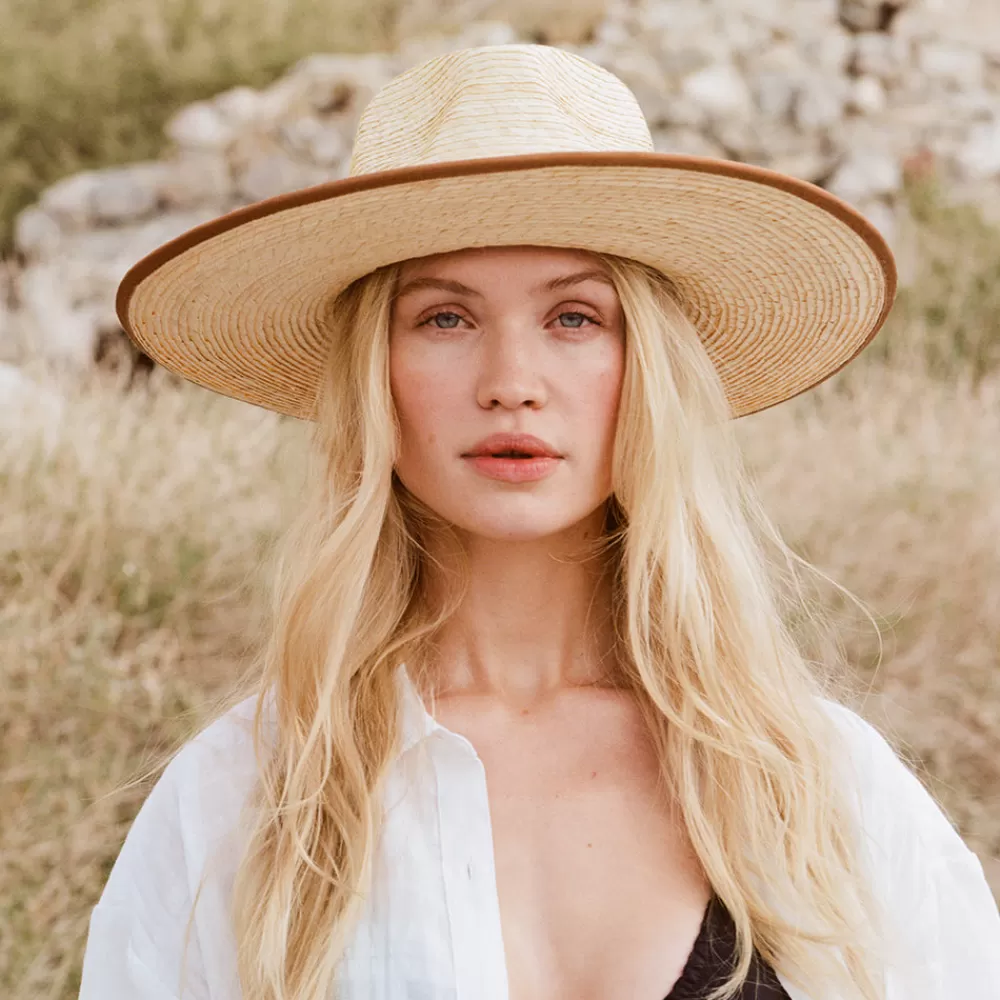 Chapeaux Trilby | Chapeaux Fedora^Brixton Chapeau de Cowboy en Paille Jo Rancher naturel-beige sable