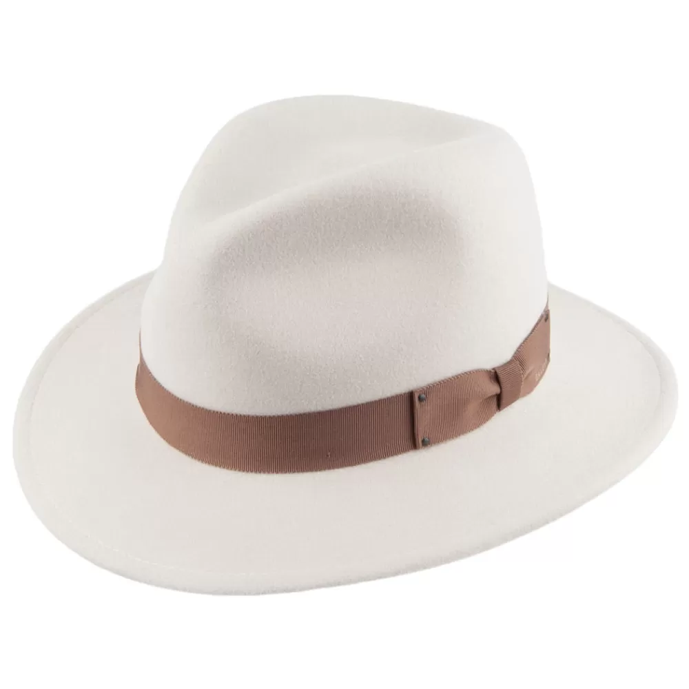Chapeaux Trilby | Chapeaux Hiver^Bailey Chapeau Fedora Déformable Hydrofuge Curtis en Laine Feutrée crème