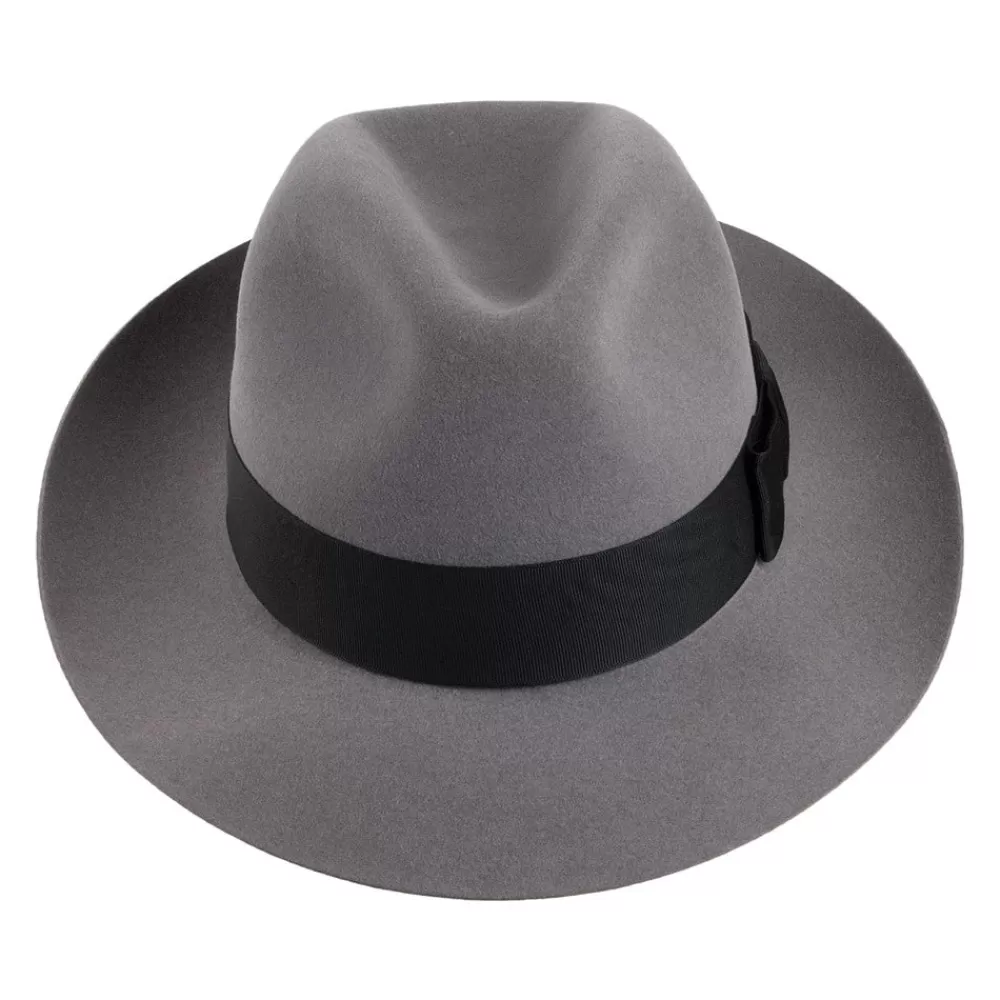 Chapeaux Trilby | Chapeaux Fedora^Christys Chapeau Fedora en Fourrure Feutrée Knightsbridge gris clair