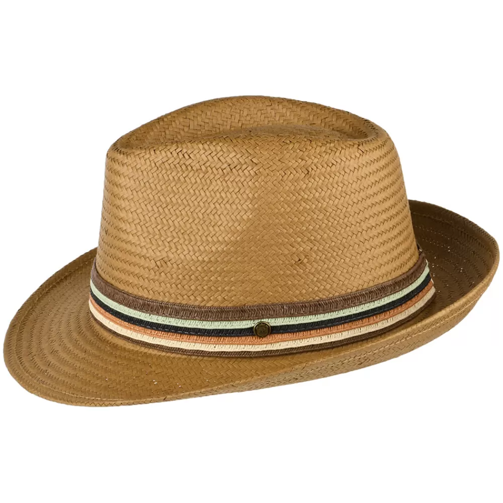 Chapeaux Trilby | Chapeaux Fedora^Failsworth Chapeau Fedora en Paille Toyo Monaco tabac