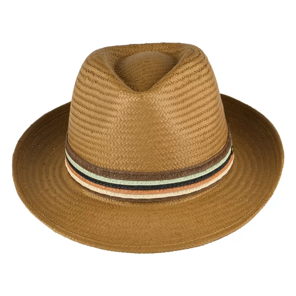 Chapeaux Trilby | Chapeaux Fedora^Failsworth Chapeau Fedora en Paille Toyo Monaco tabac