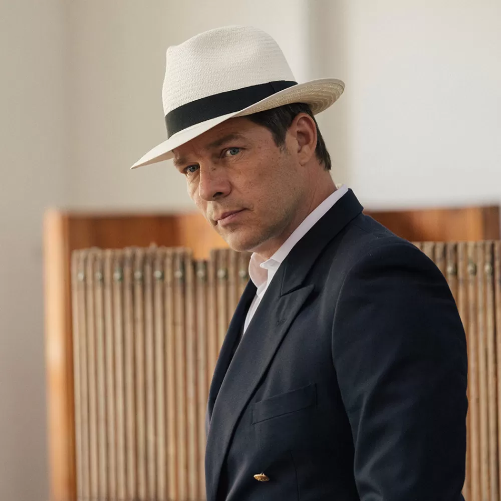 Chapeaux Trilby | Chapeaux Fedora^Christys Chapeau Fedora Panama avec Bandeau noir Bexley décoloré