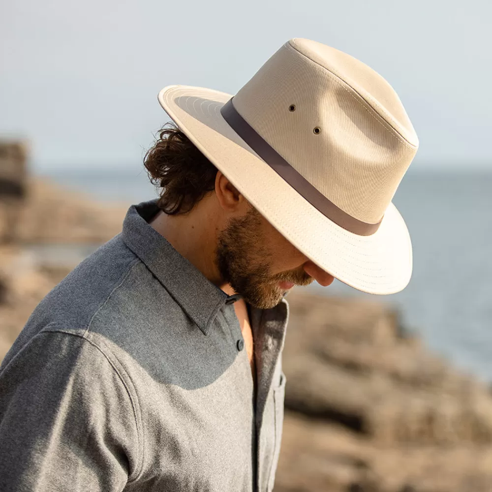 Chapeaux Trilby | Chapeaux Fedora^Jaxon & James Chapeau Fedora Safari en Coton beige britannique JAXON & JAMES
